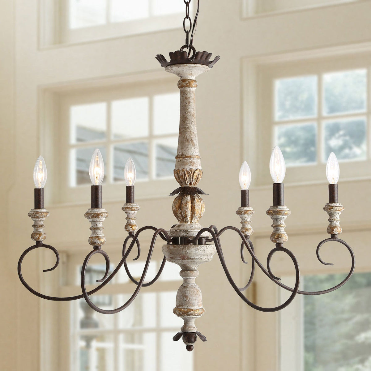 Zonorira Lustre en Bois Industriel Vintage - Neutralighting