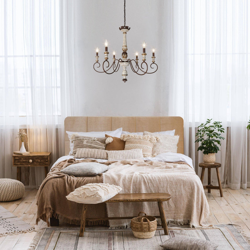 Zonorira Lustre en Bois Industriel Vintage - Neutralighting