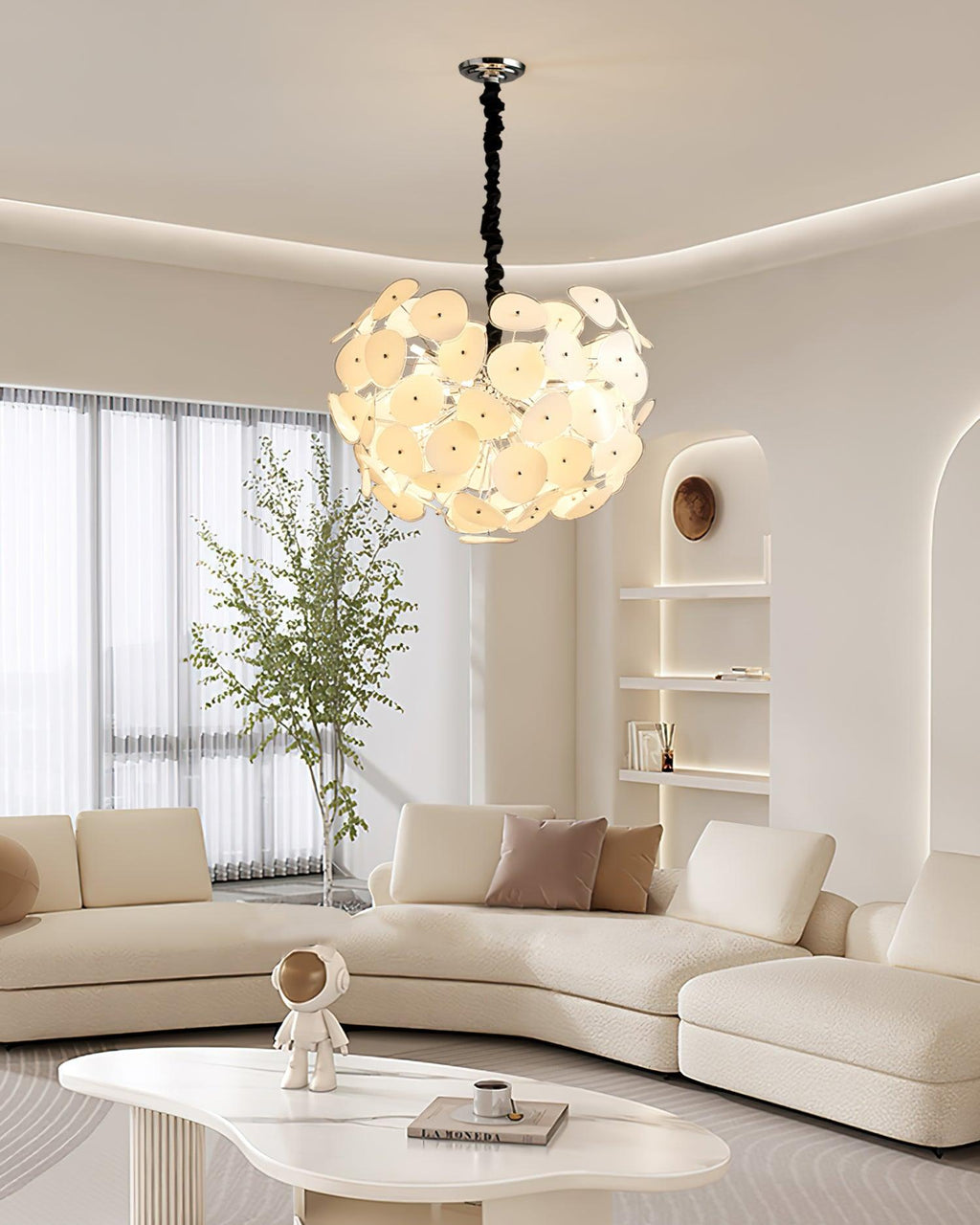 Orcariol Chandelier en Verre Futuriste - Neutralighting