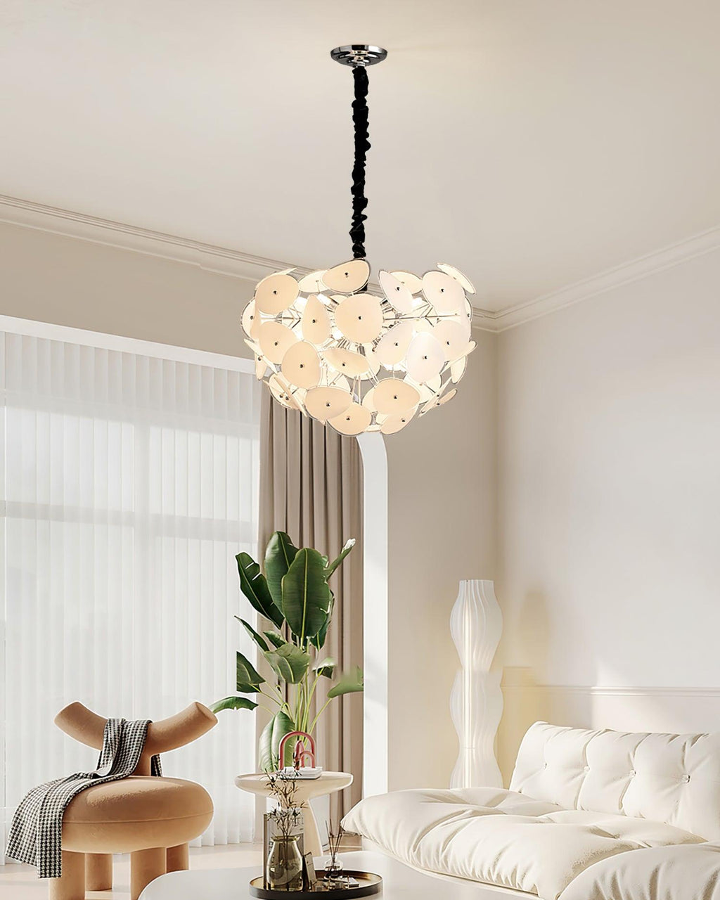 Orcariol Chandelier en Verre Futuriste - Neutralighting