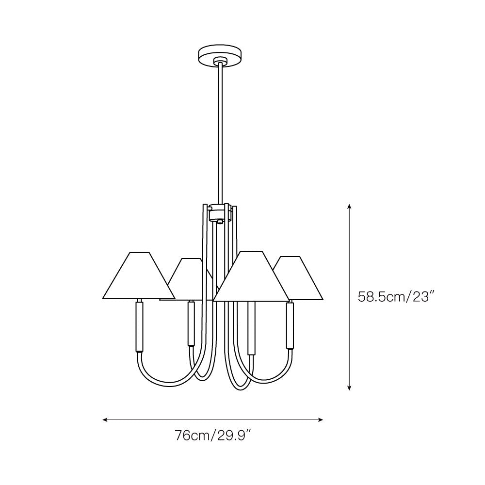 Nycareth Lustre Industriel Vintage Métal Tissu - Neutralighting