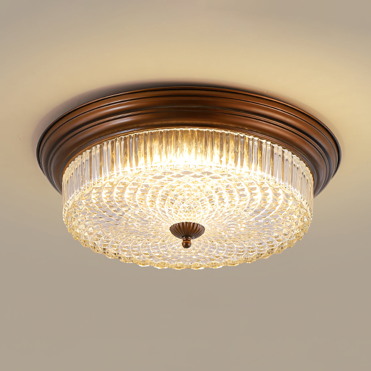 Ulcarir Lampe de Plafond Métal Verre Rétro Minimaliste Moderne - Neutralighting