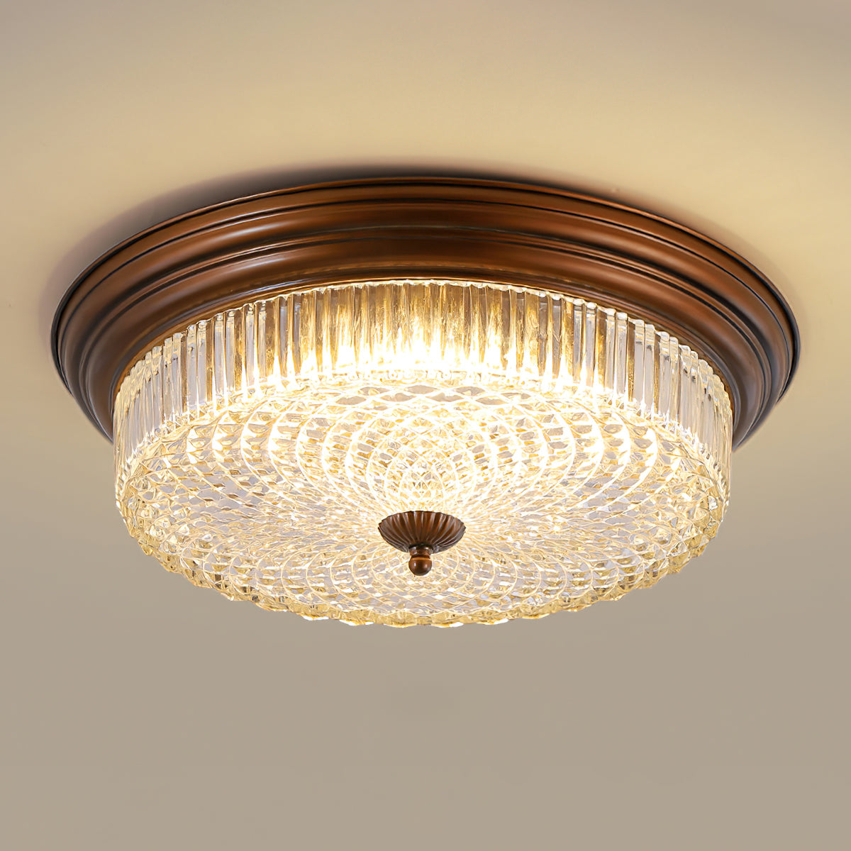 Ulcarir Lampe de Plafond Métal Verre Rétro Minimaliste Moderne - Neutralighting