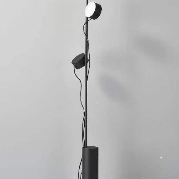 Arisha Lampadaire Linéaire Minimaliste, Métal/Acrylique, Noir, Salon - Neutralighting