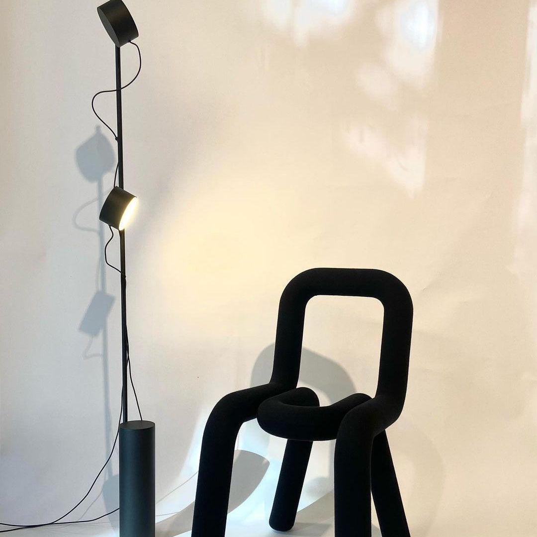 Arisha Lampadaire Linéaire Minimaliste, Métal/Acrylique, Noir, Salon - Neutralighting