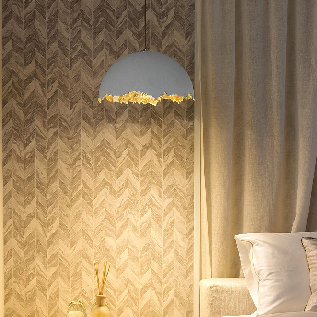 Viliriel Textured Fiberglass Pendant Light - Neutralighting