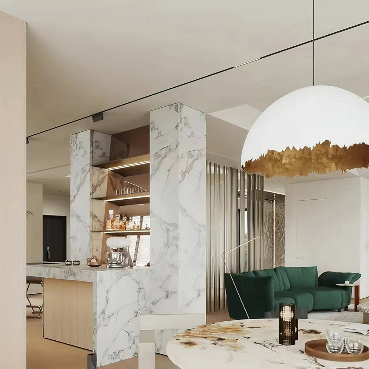 Viliriel Textured Fiberglass Pendant Light - Neutralighting