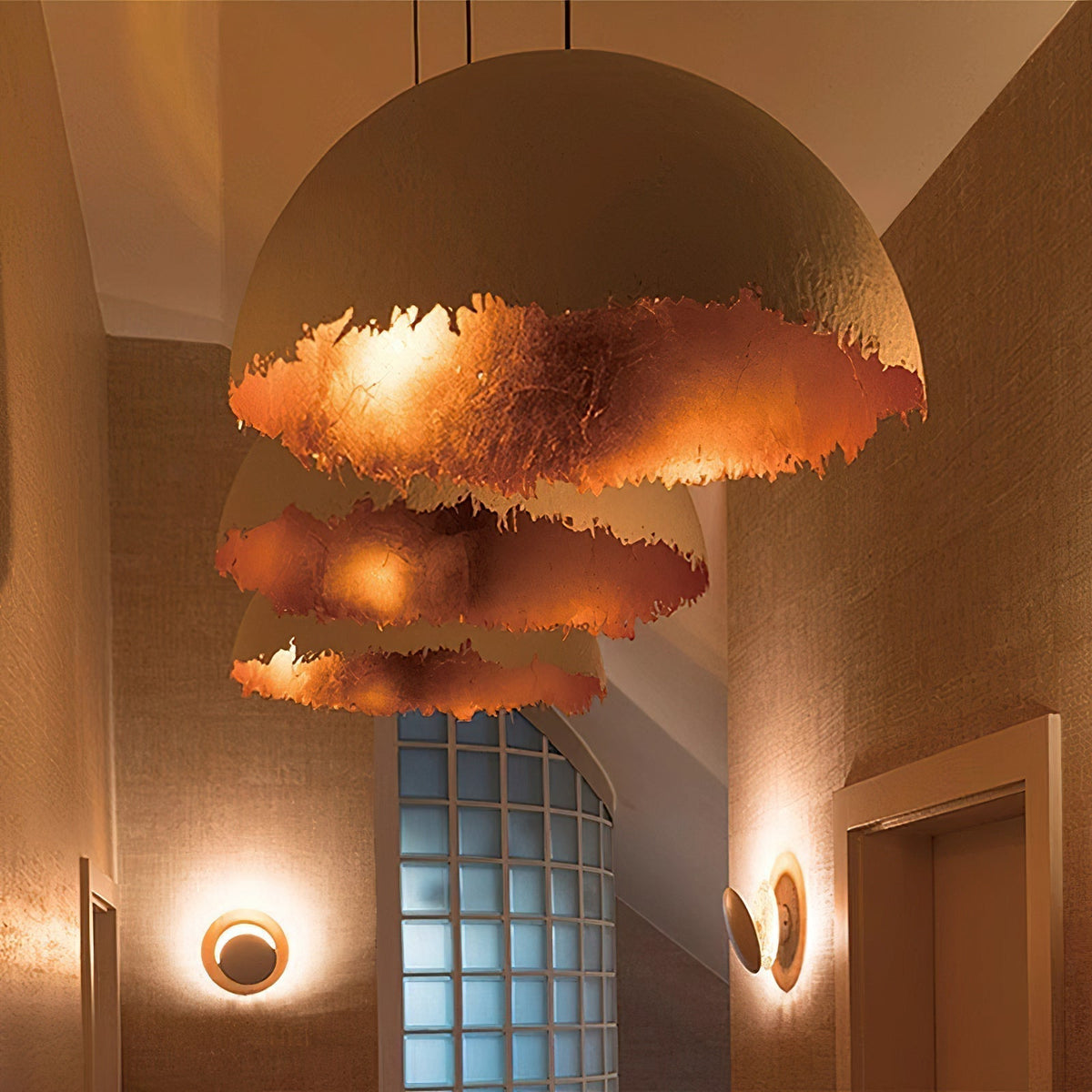 Viliriel Textured Fiberglass Pendant Light - Neutralighting