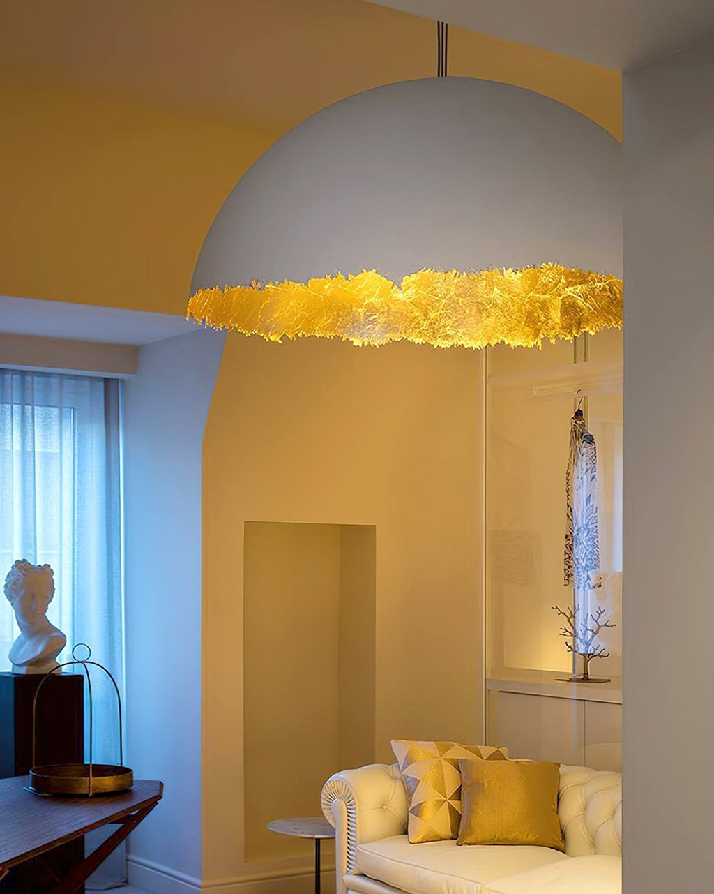 Viliriel Textured Fiberglass Pendant Light - Neutralighting