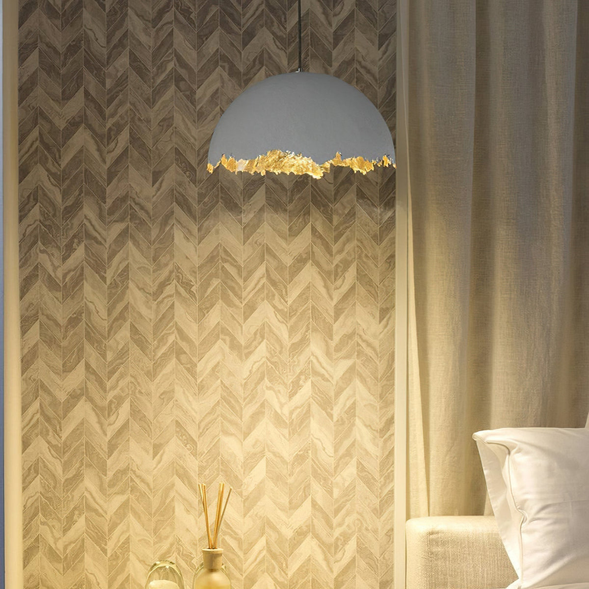 Viliriel Textured Fiberglass Pendant Light - Neutralighting