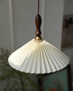 Eldora Lampe Pendante Bois à Brancher Plissé - Neutralighting
