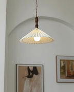 Eldora Lampe Pendante Bois à Brancher Plissé - Neutralighting