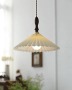 Eldora Lampe Pendante Bois à Brancher Plissé - Neutralighting