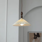 Eldora Lampe Pendante Bois à Brancher Plissé - Neutralighting