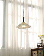 Eldora Lampe Pendante Bois à Brancher Plissé - Neutralighting