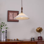 Eldora Lampe Pendante Bois à Brancher Plissé - Neutralighting