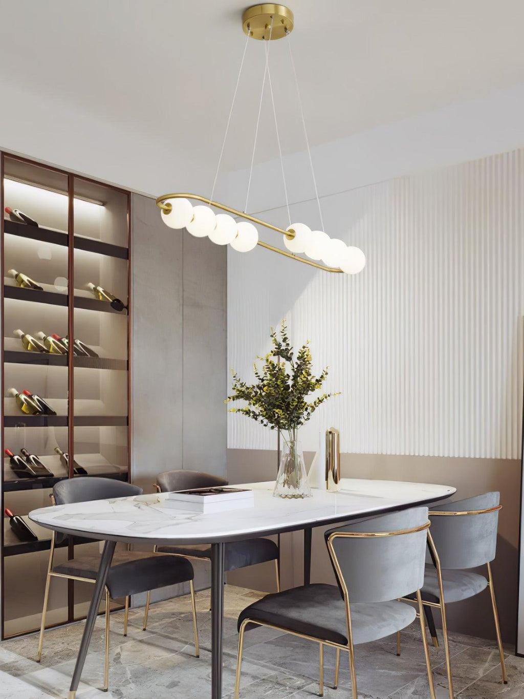 Linea Suspension Laiton Contemporaine - Neutralighting