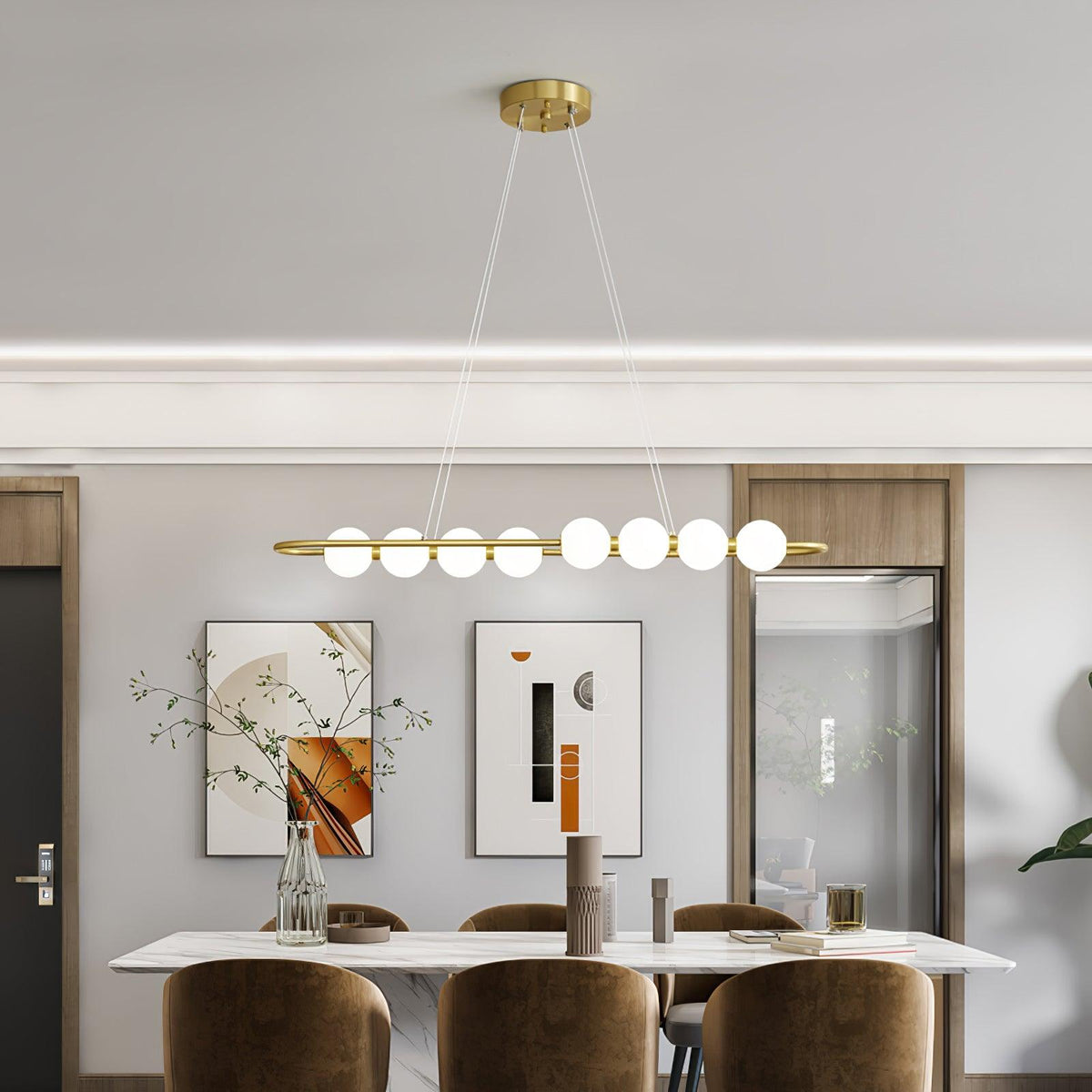 Linea Suspension Laiton Contemporaine - Neutralighting