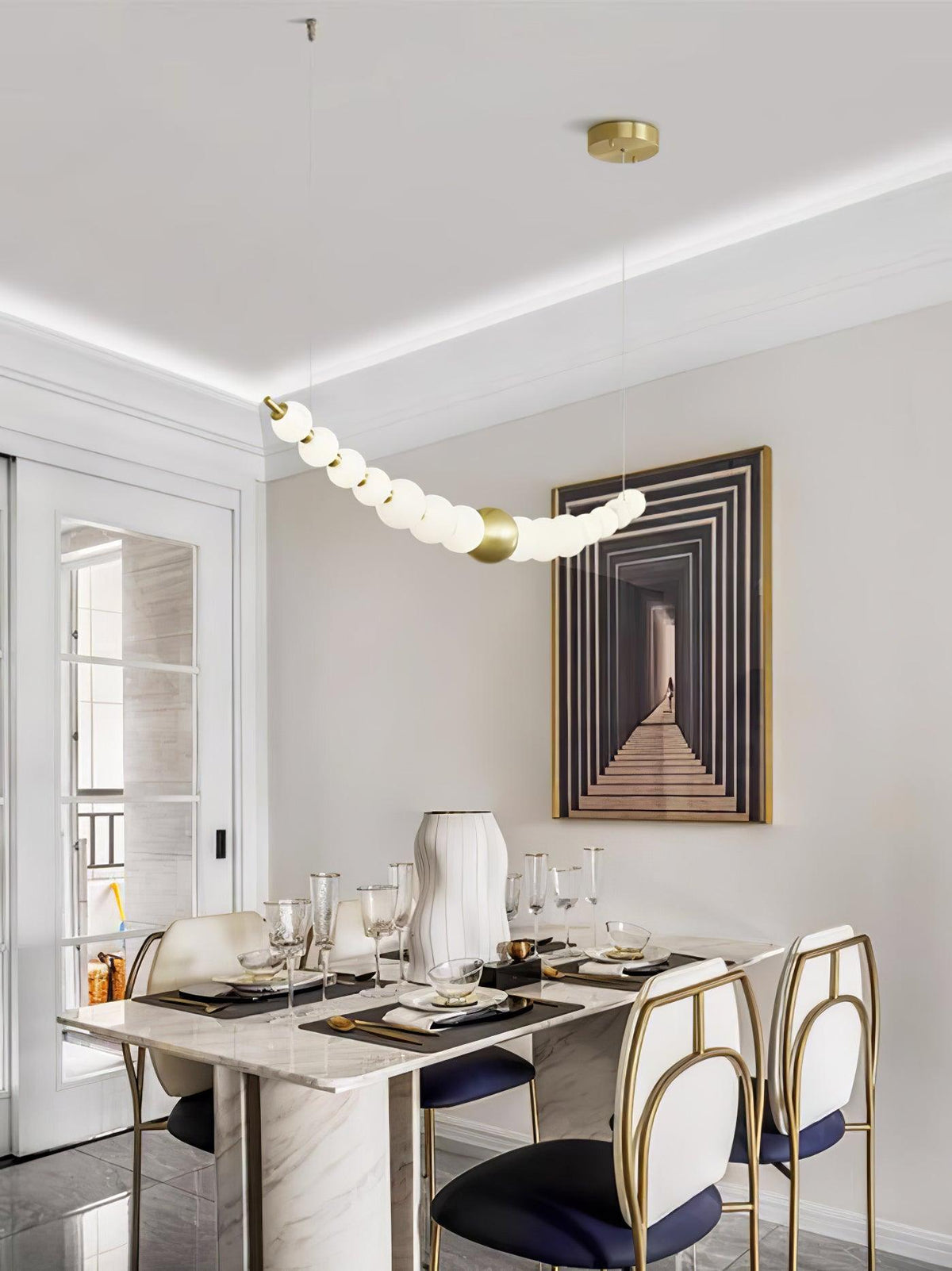 Linea Suspension Laiton Contemporaine - Neutralighting