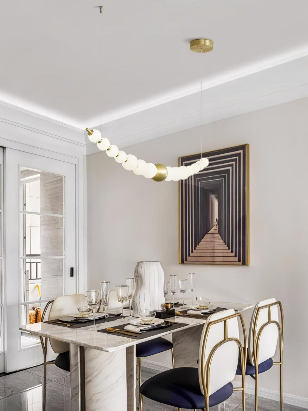 Linea Suspension Laiton Contemporaine - Neutralighting