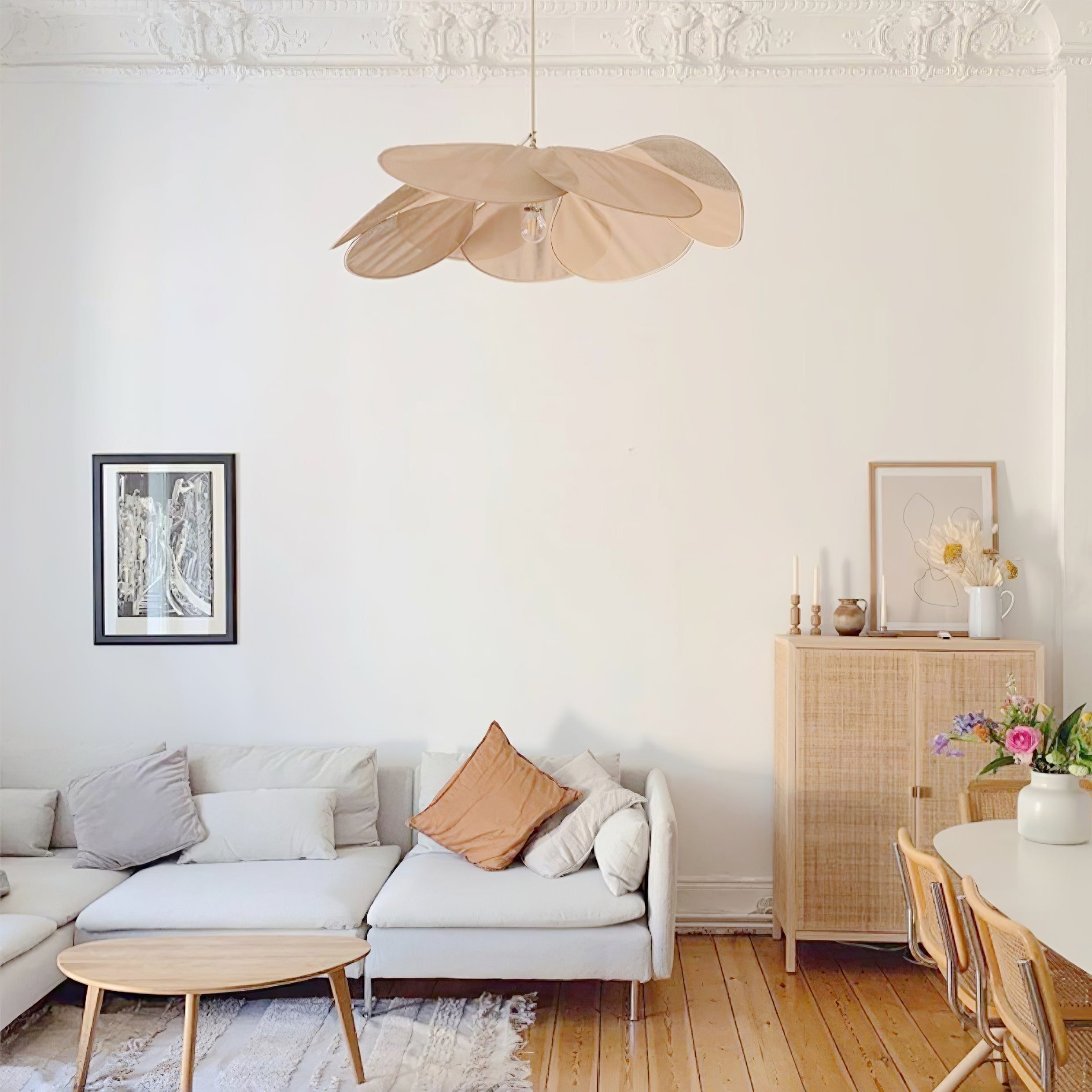 Zerithire Suspension en Tissu Inspiration Naturelle - Neutralighting