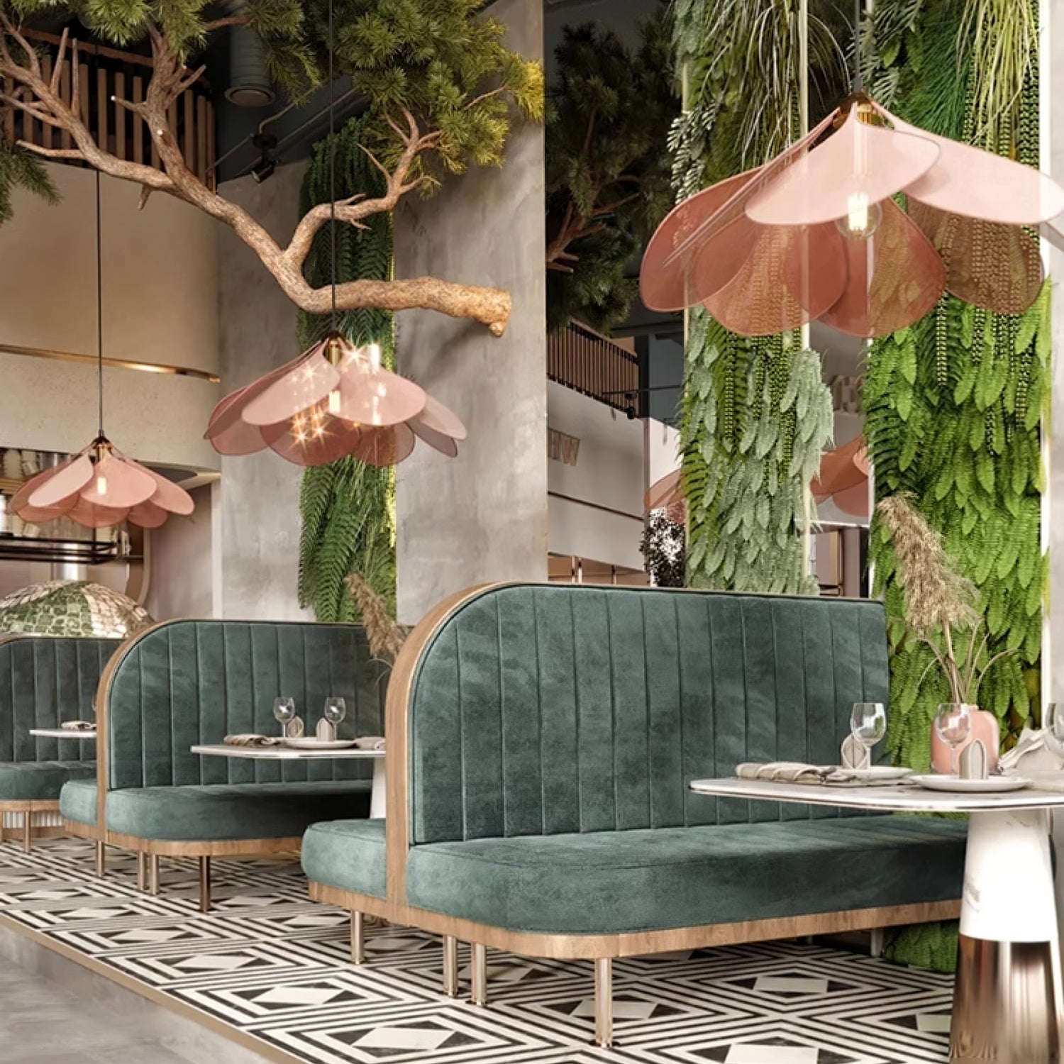 Zerithire Suspension en Tissu Inspiration Naturelle - Neutralighting