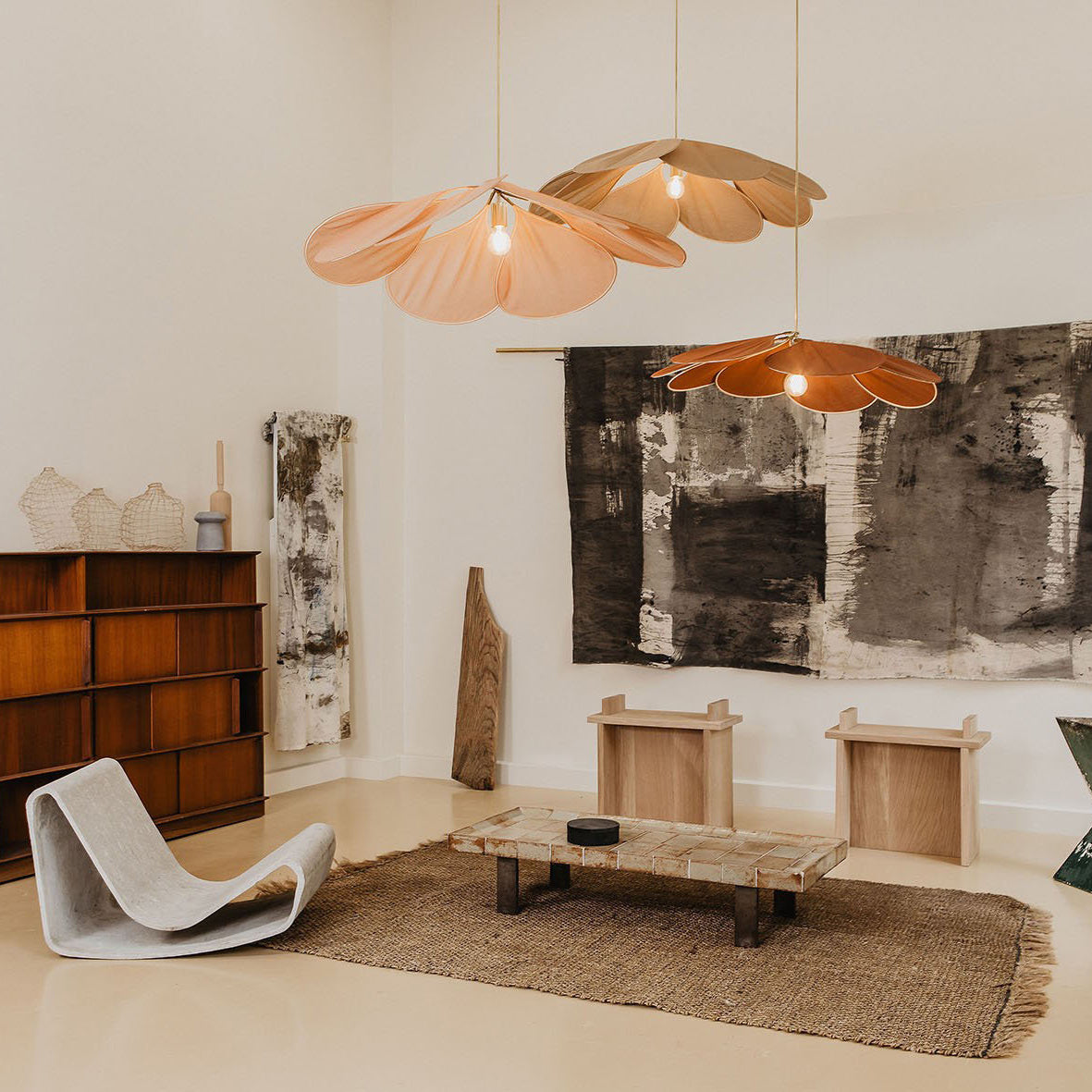 Zerithire Suspension en Tissu Inspiration Naturelle - Neutralighting