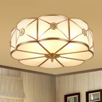 Solara Plafonnier Laiton Coquille Dépoli Classique - Neutralighting