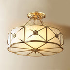 Solara Plafonnier Laiton Coquille Dépoli Classique - Neutralighting