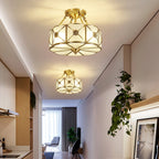 Solara Plafonnier Laiton Coquille Dépoli Classique - Neutralighting