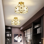 Solara Plafonnier Laiton Coquille Dépoli Classique - Neutralighting