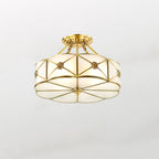 Solara Plafonnier Laiton Coquille Dépoli Classique - Neutralighting