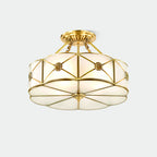Solara Plafonnier Laiton Coquille Dépoli Classique - Neutralighting