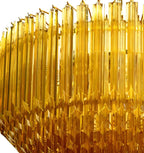 Aurora Lustre Ambre Murano Verre Prisme Grand Art - Neutralighting