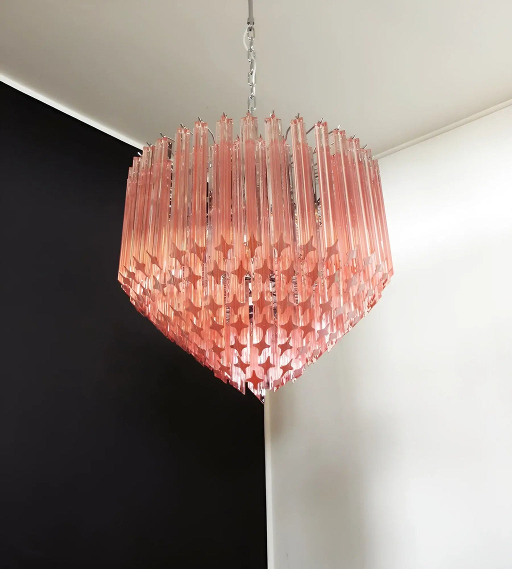 Aurora Lustre Rose Verre Prismes Géométrique - Neutralighting