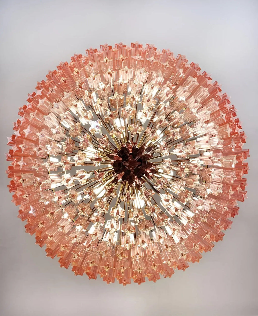 Aurora Lustre Rose Verre Prismes Géométrique - Neutralighting