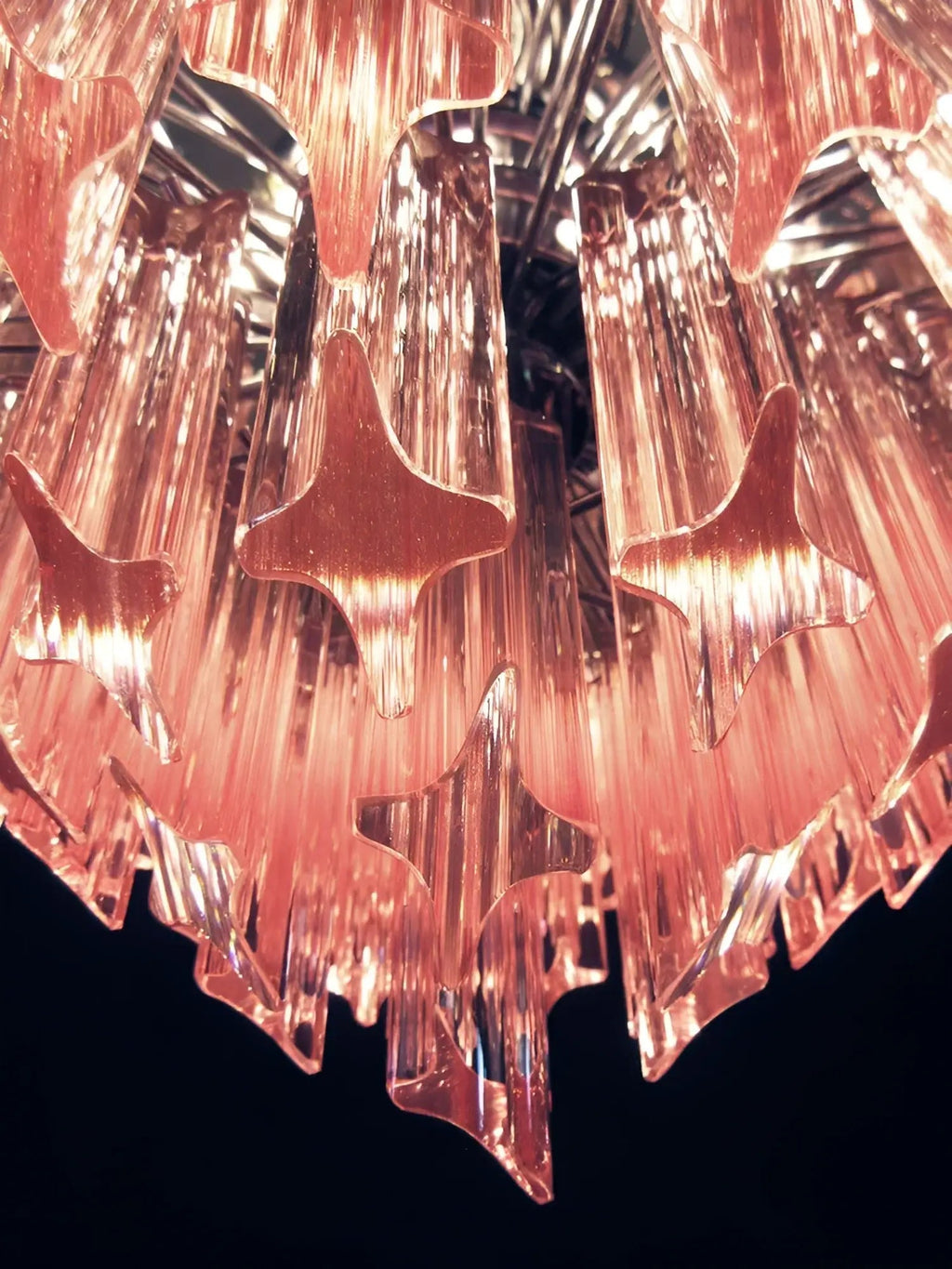 Aurora Lustre Rose Verre Prismes Géométrique - Neutralighting