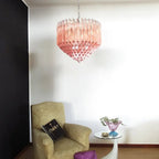 Aurora Lustre Rose Verre Prismes Géométrique - Neutralighting