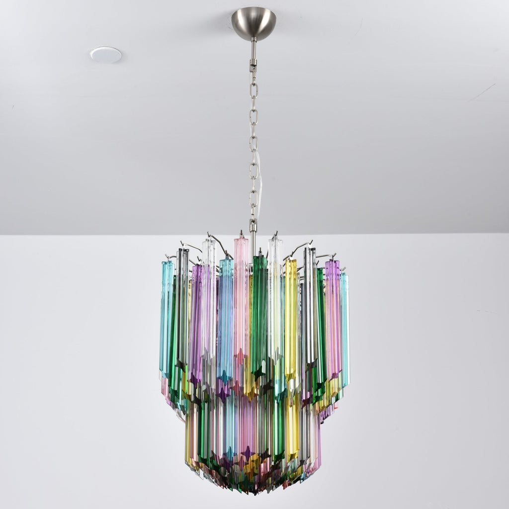 Aurora Lustre Murano Verre Coloré Prisme - Neutralighting