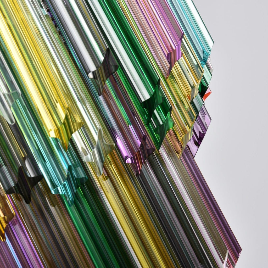 Aurora Lustre Murano Verre Coloré Prisme - Neutralighting