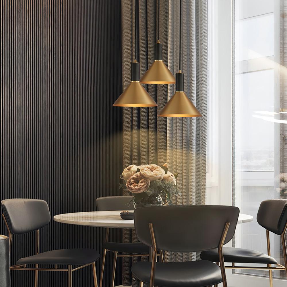 Orion Lampe Pendante Conique en Laiton - Neutralighting