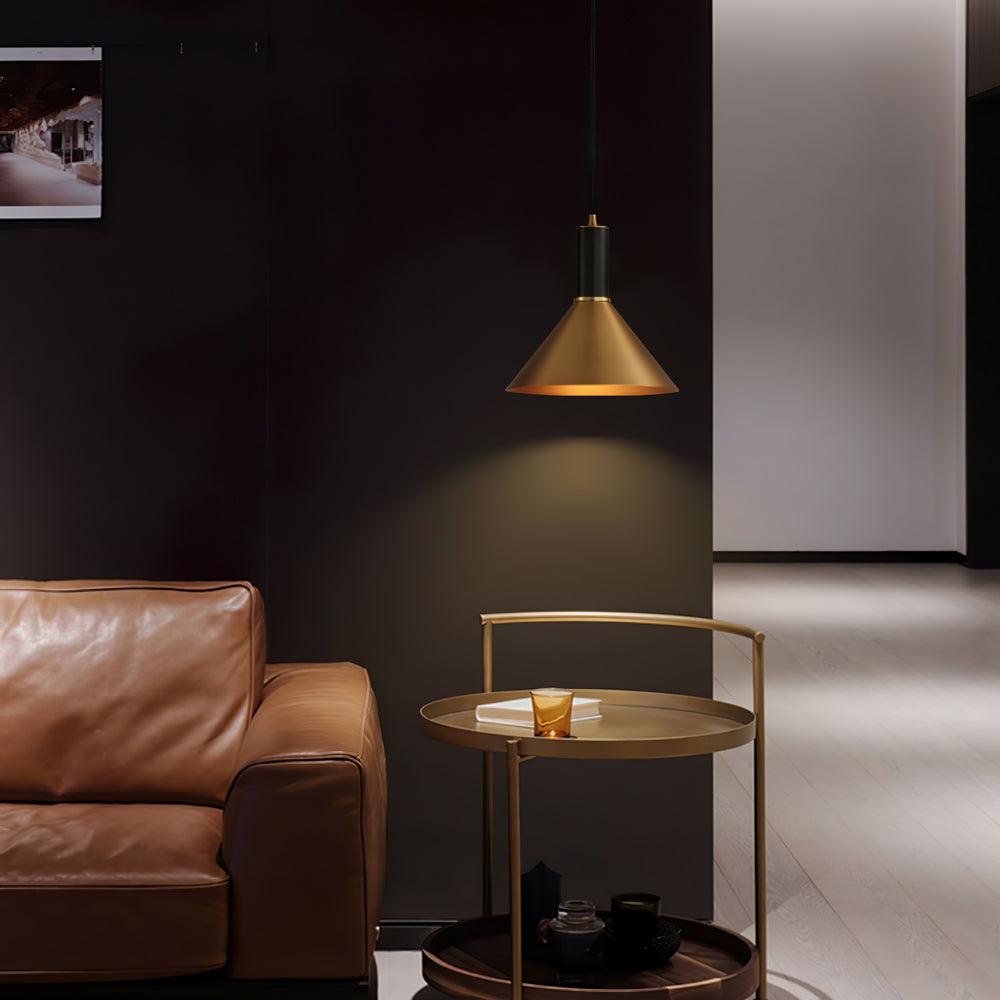Orion Lampe Pendante Conique en Laiton - Neutralighting