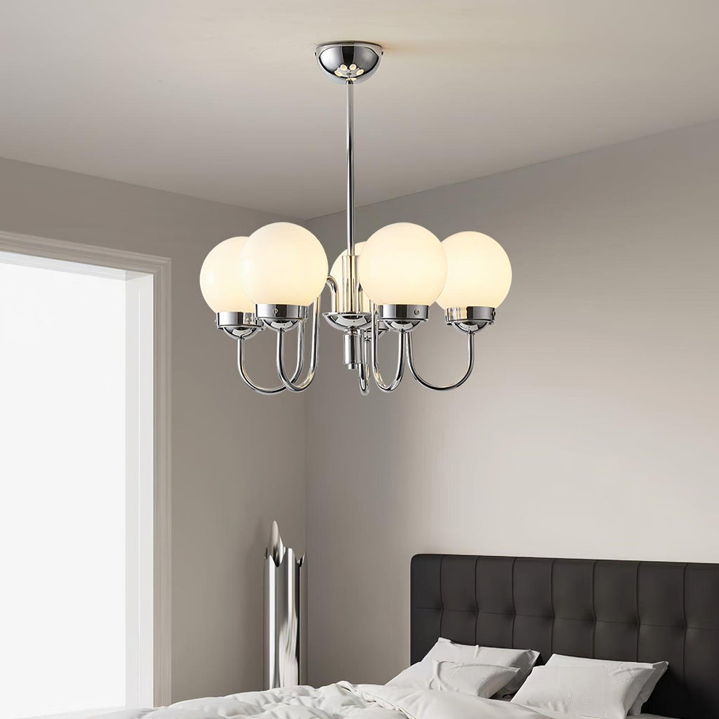 Lustra Chandelier Globe Chrome - Neutralighting