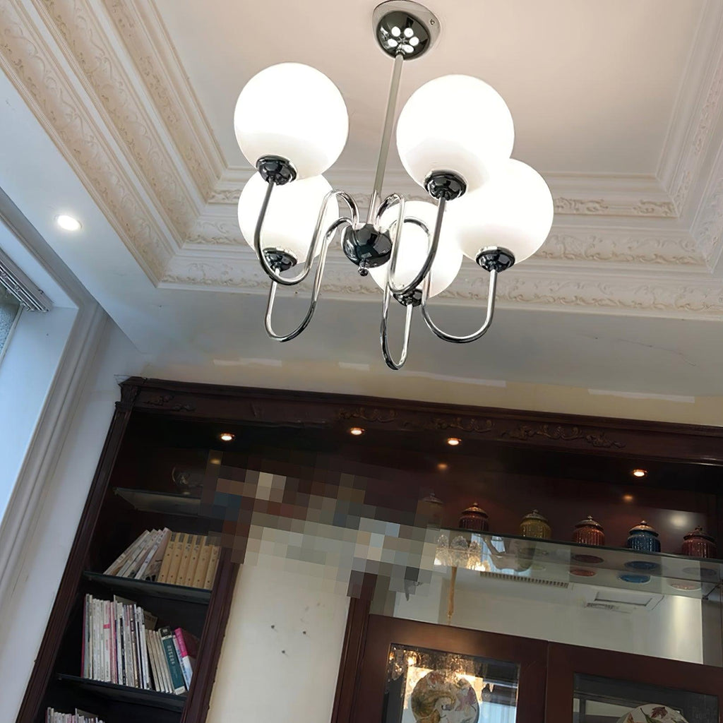 Lustra Chandelier Globe Chrome - Neutralighting