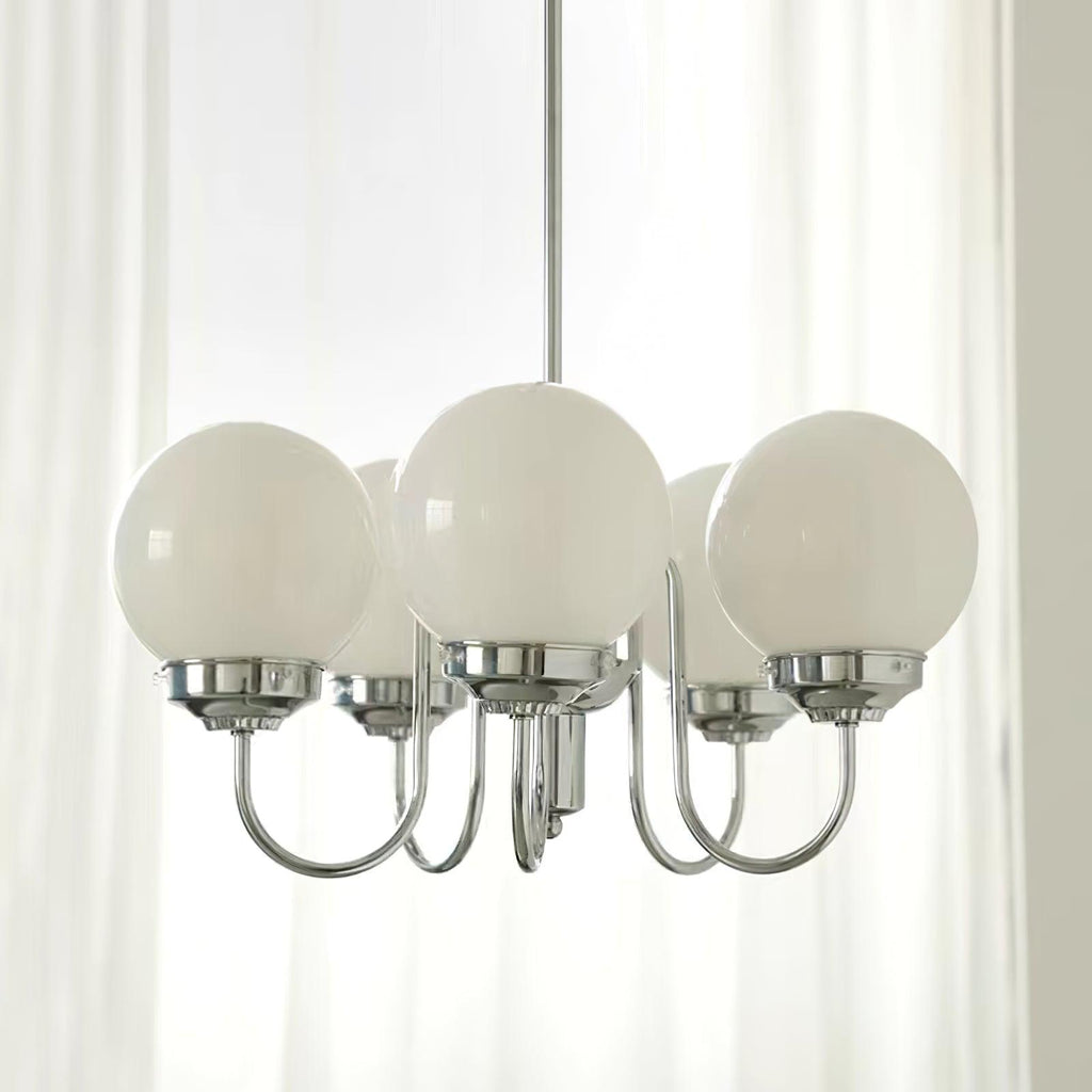 Lustra Chandelier Globe Chrome - Neutralighting