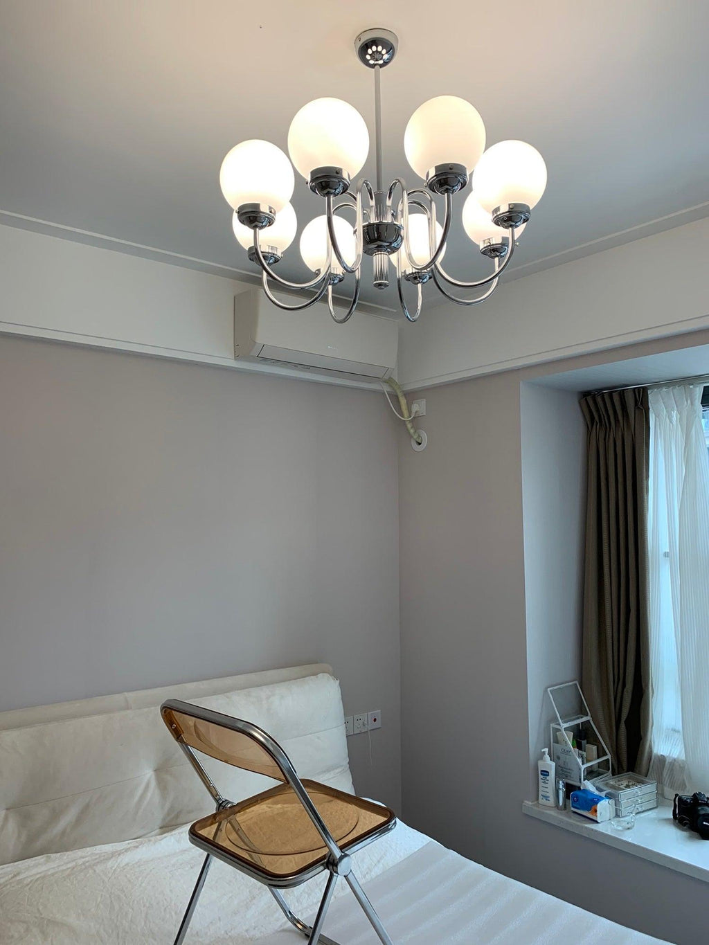 Lustra Chandelier Globe Chrome - Neutralighting