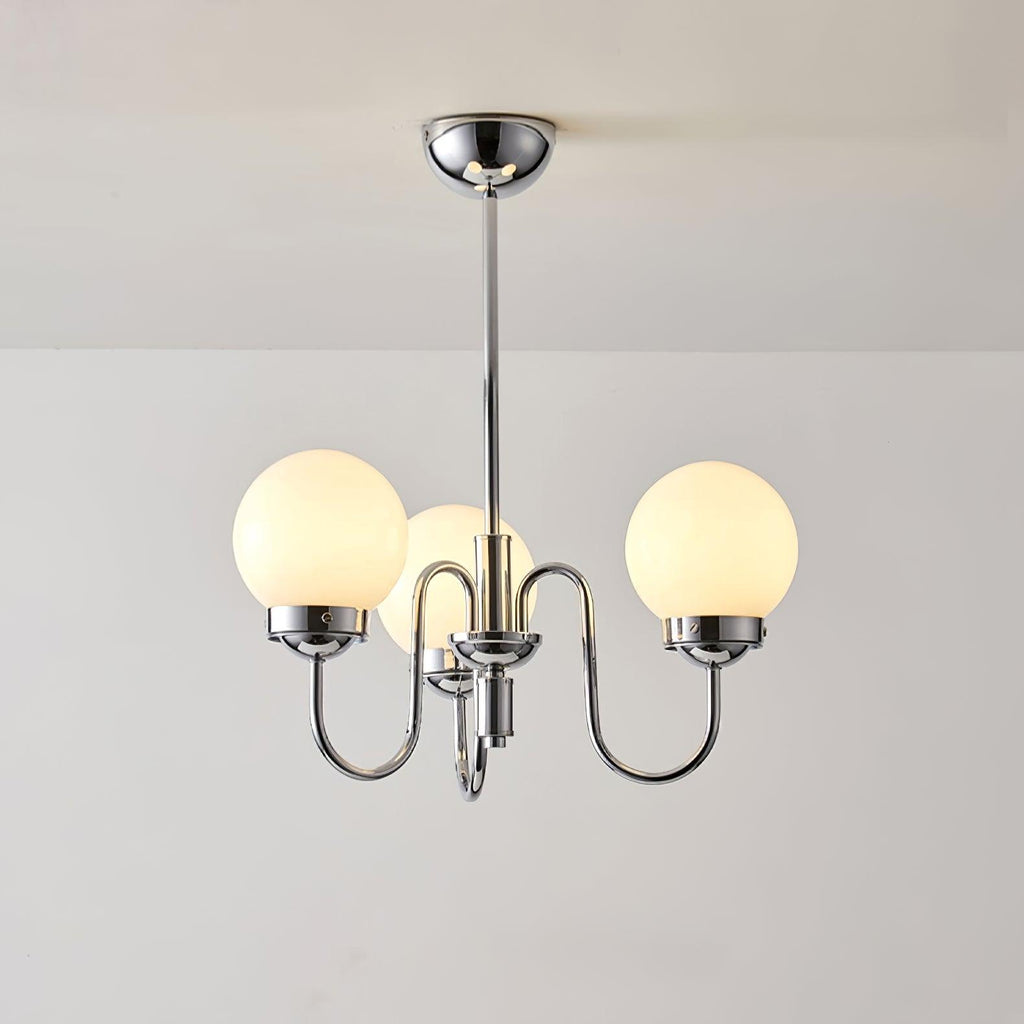 Lustra Chandelier Globe Chrome - Neutralighting