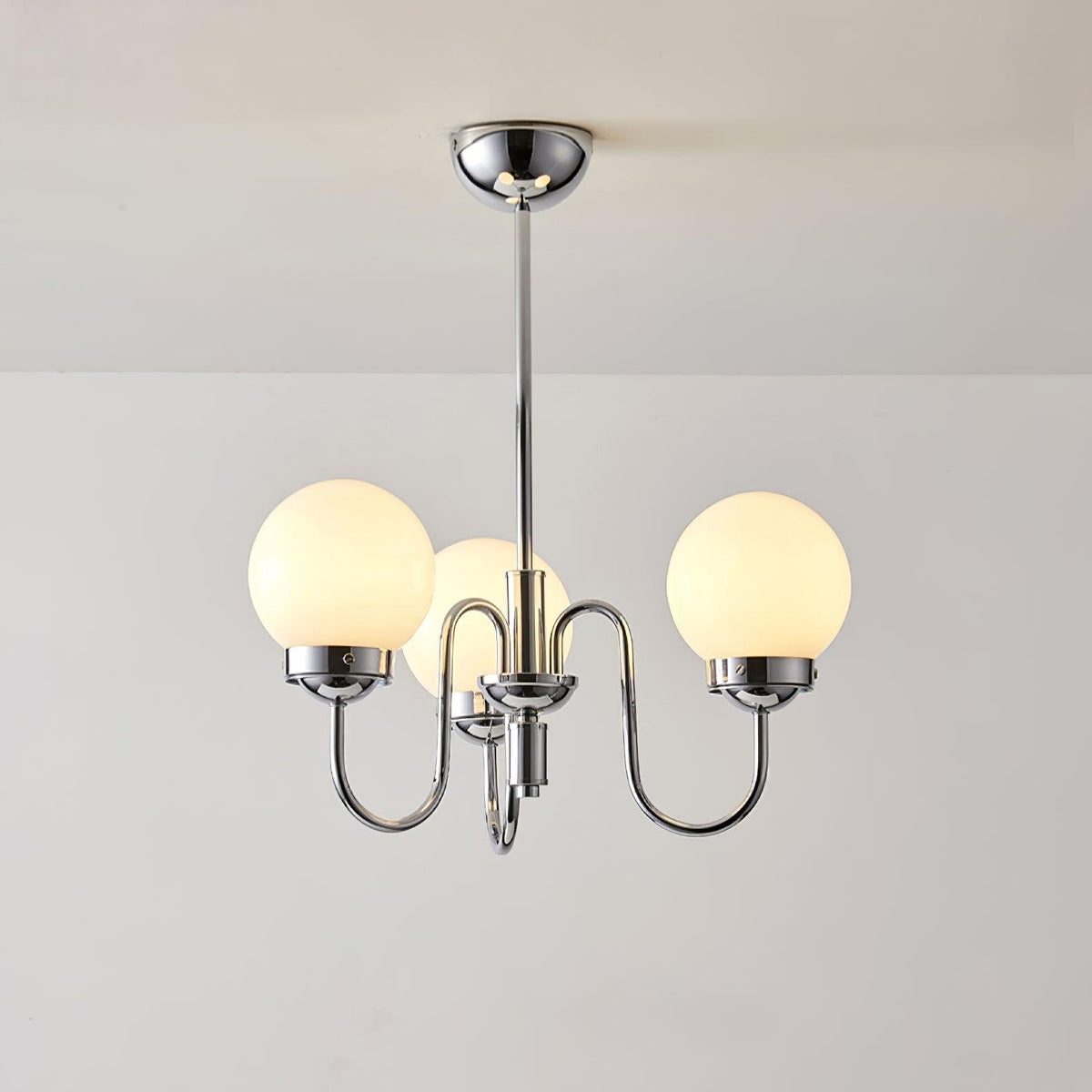 Lustra Chandelier Globe Chrome - Neutralighting