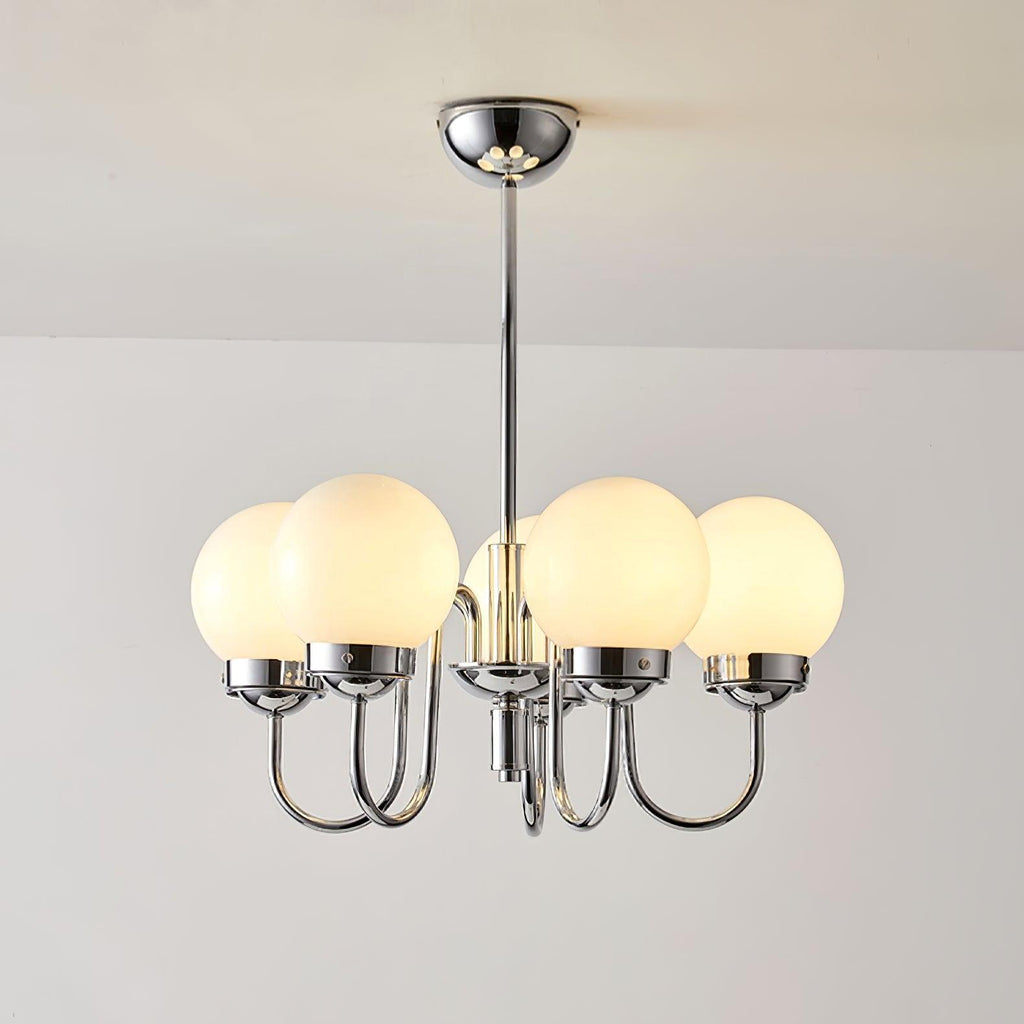 Lustra Chandelier Globe Chrome - Neutralighting