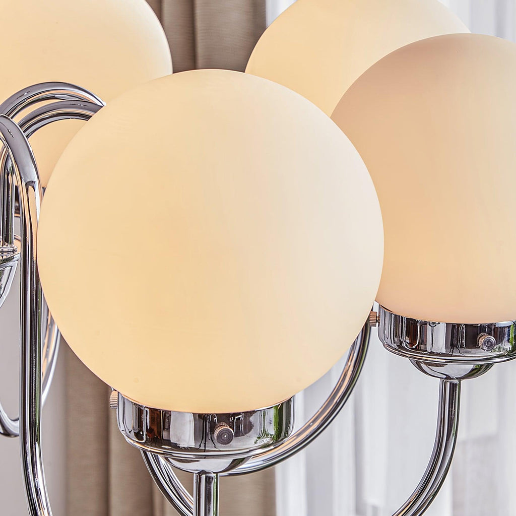 Lustra Chandelier Globe Chrome - Neutralighting